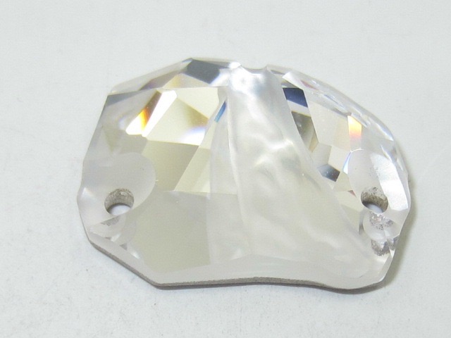 1pc. DIVINE ROCK 27X19mm CRYSTAL SEW ON FLATBACK European Rhinestones